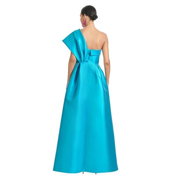 SACHIN + BABI Clarissa Aqua Gown with Pockets Size 12 New with Tag MSRP $1195 - Picture 3 of 10